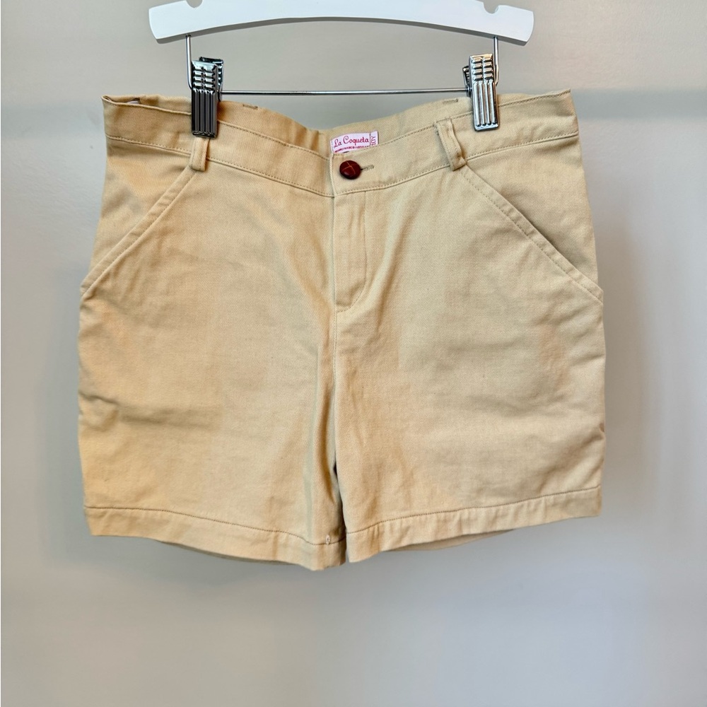 Boys Tan Cotton Twill Shorts